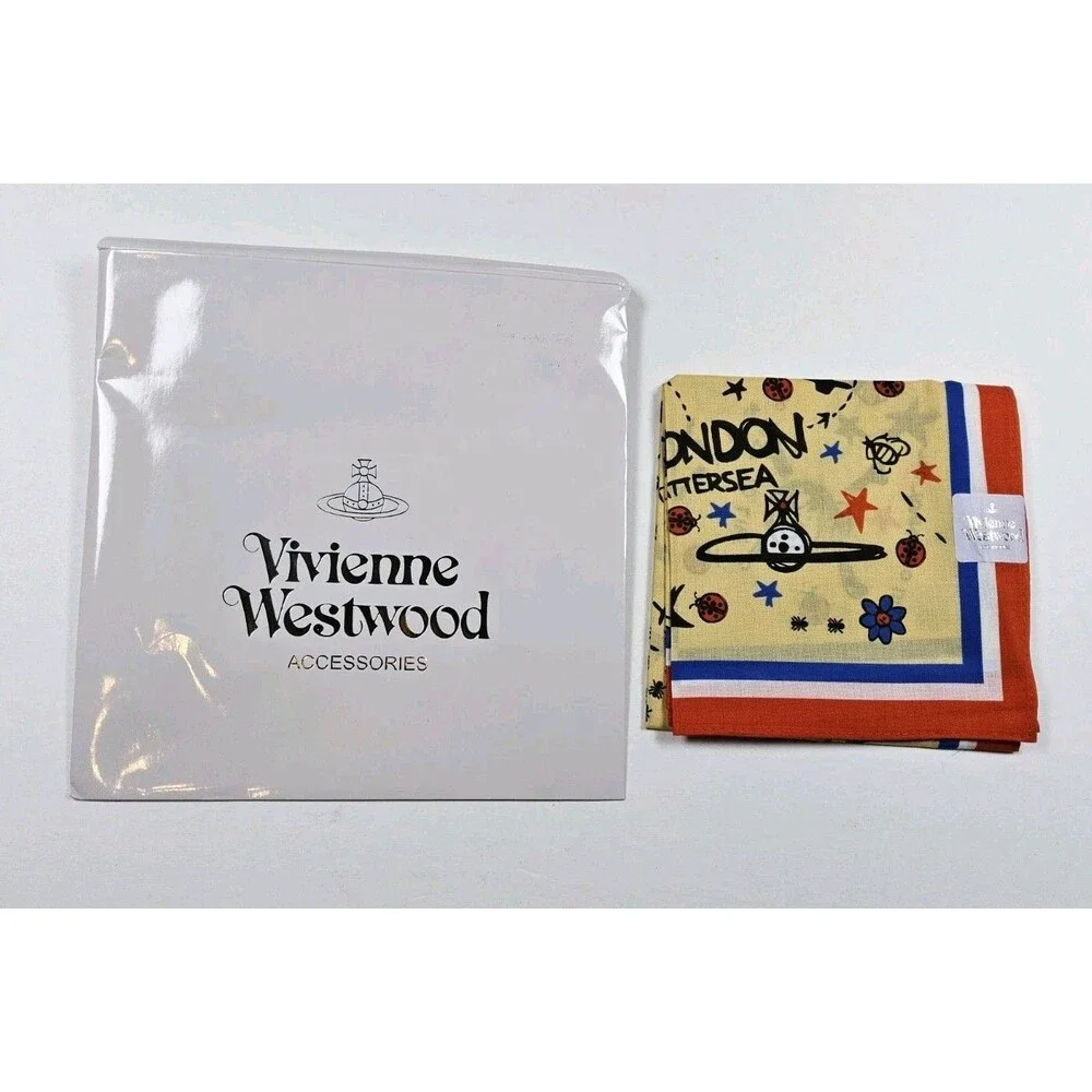 Vivienne Westwood Handkerchief Neckerchief Bandana Scarf Pocket Square Japan